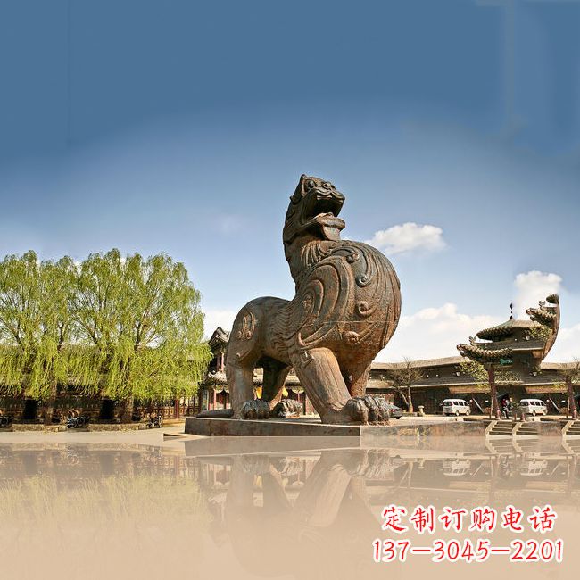 漳州狴犴雕塑精美的景观摆件