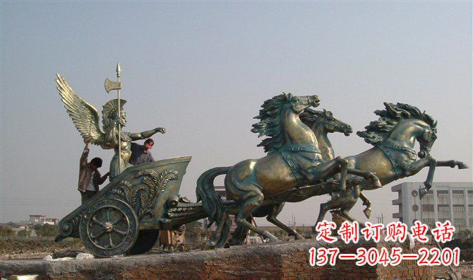 漳州阿波罗战车广场景观铜雕 (2)