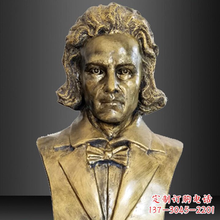 漳州贝多芬纯铜铸造名人胸像