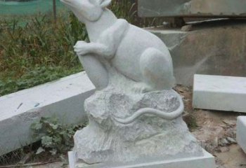 漳州12生肖子鼠石雕