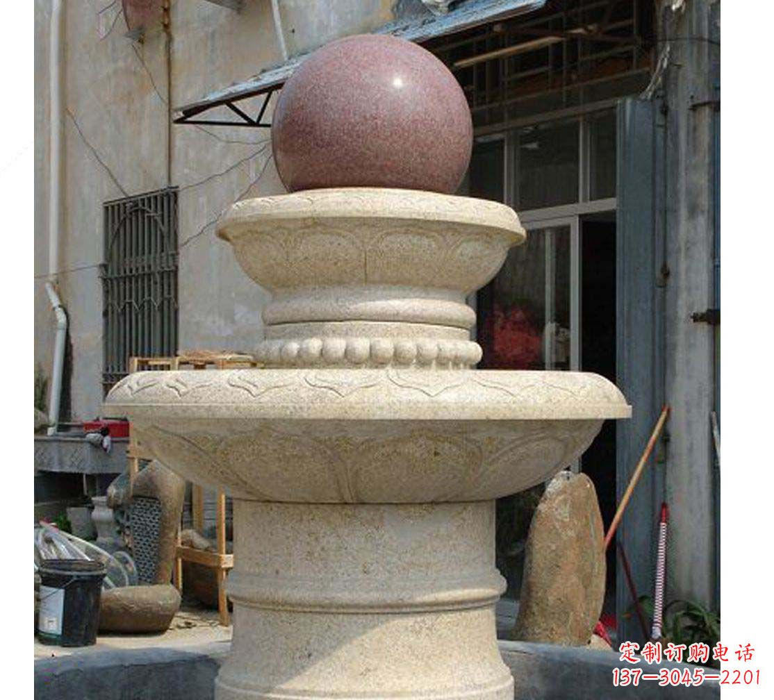 漳州别墅景观装饰风水球喷泉雕塑