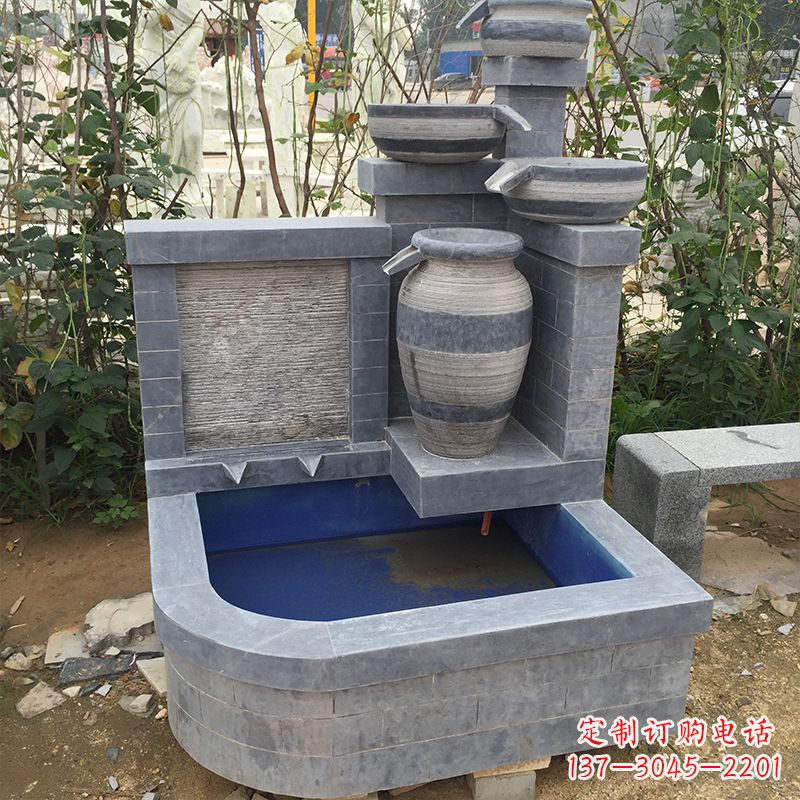 漳州精致花园喷泉令人耳目一新的室外装饰
