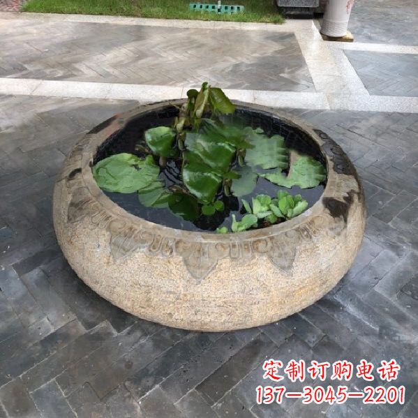 漳州经典古典仿古石雕鱼缸