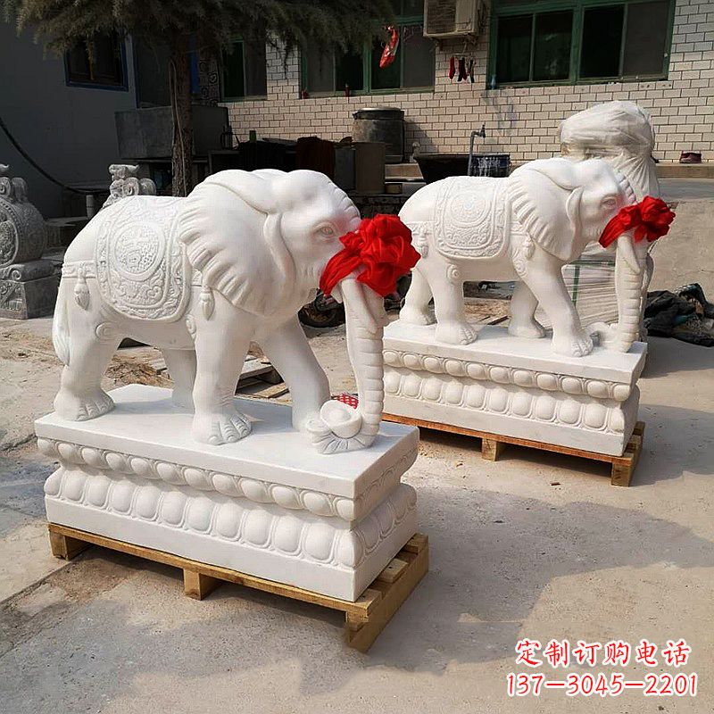 漳州精致工艺石雕大象