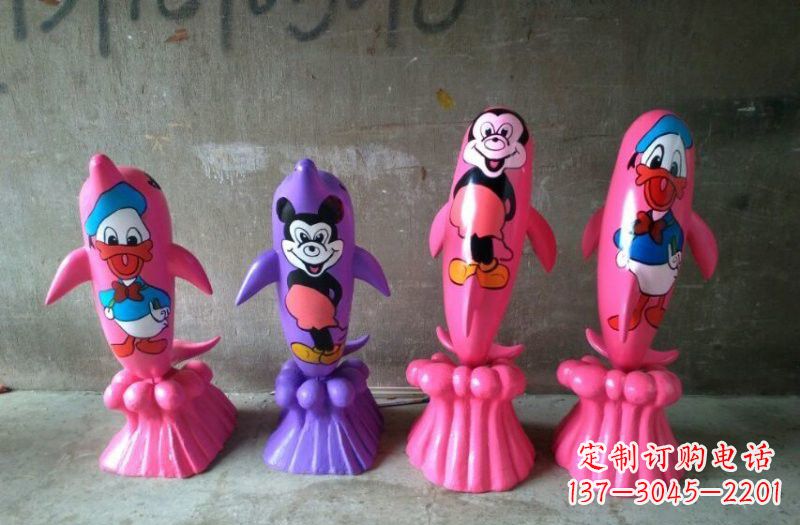 漳州玻璃钢海豚雕塑把海洋之美带到你家