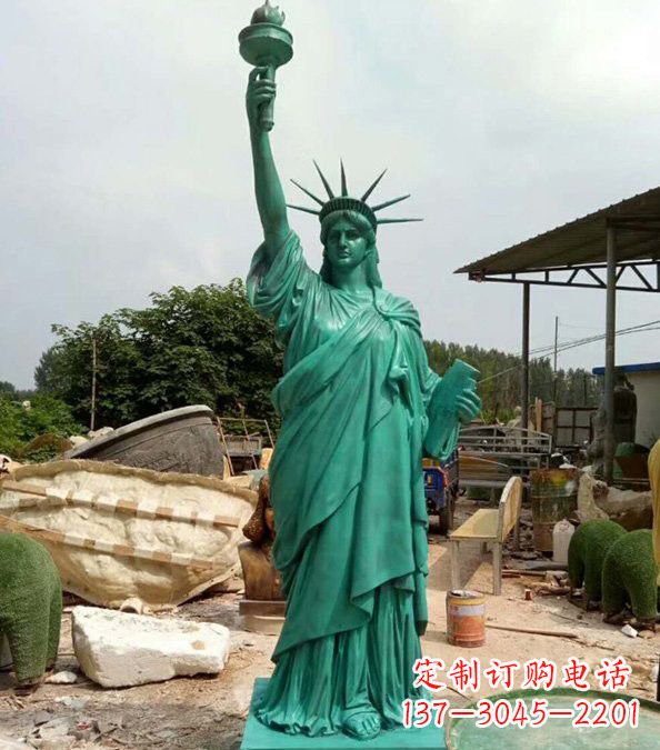 漳州玻璃钢仿青铜自由女神像的雕塑