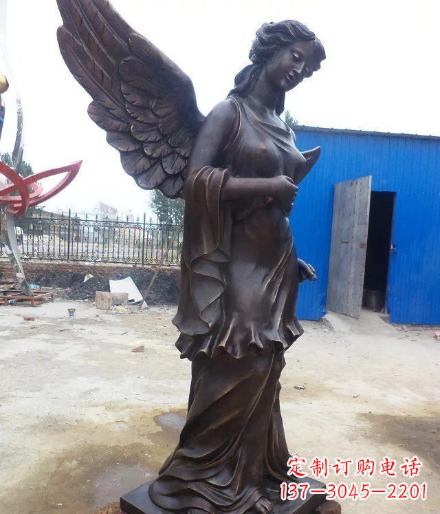 漳州玻璃钢仿铜欧式女人雕塑