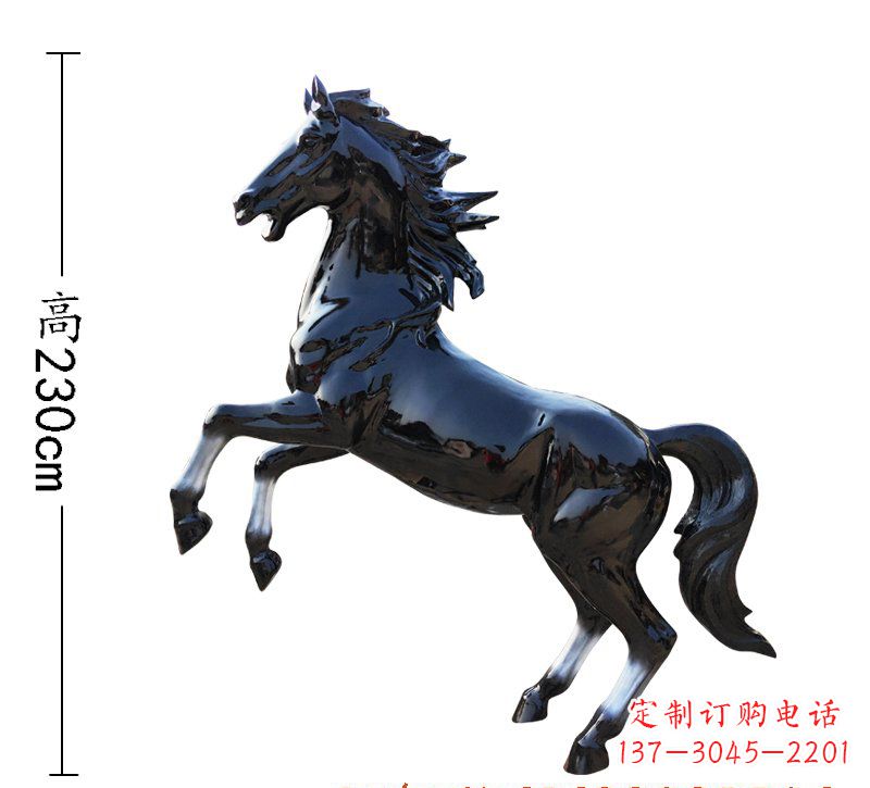 漳州玻璃钢马雕塑精美外形、经久耐用