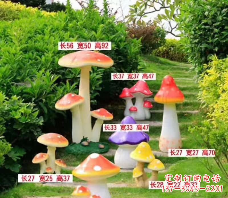 漳州玻璃钢蘑菇雕塑——描绘美丽景色