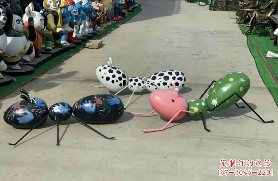 漳州玻璃钢公园蚂蚁动物雕塑