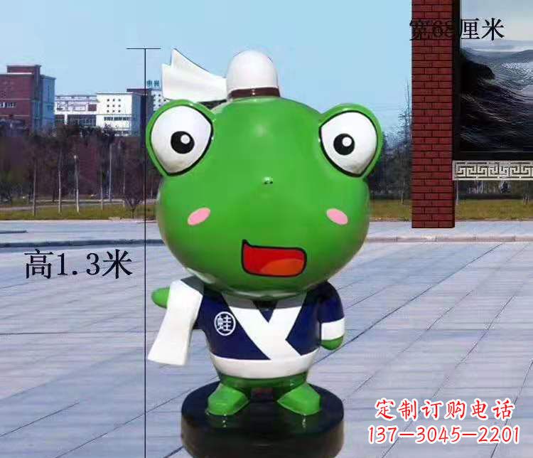 漳州玻璃钢卡通小青蛙——景观雕塑的新灵感