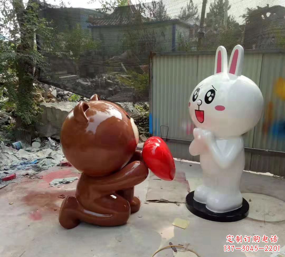 漳州玻璃钢卡通熊猫雕塑精美的动物雕塑