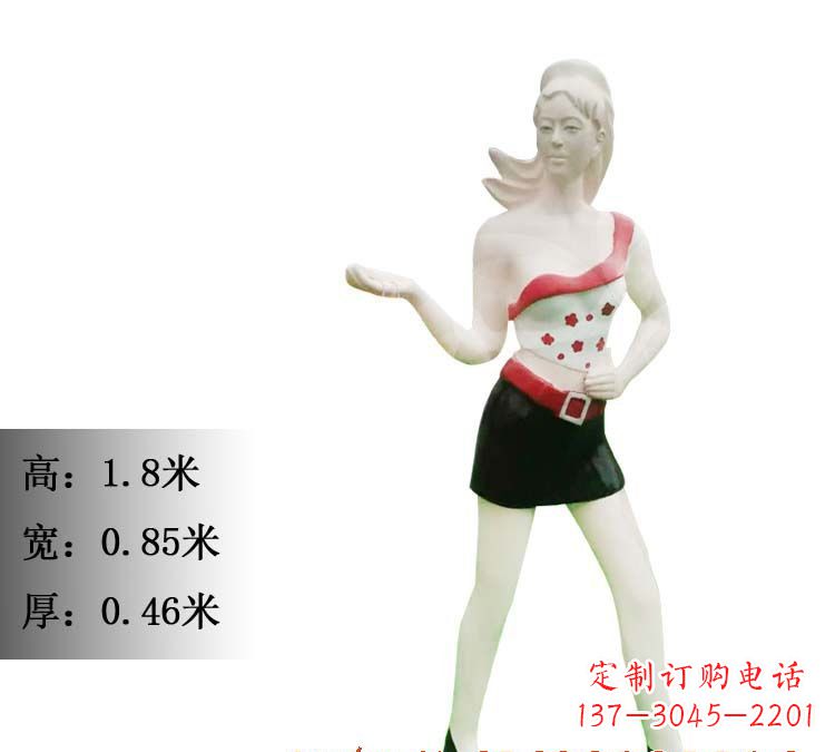 漳州玻璃钢美女雕塑精致细腻的艺术精品