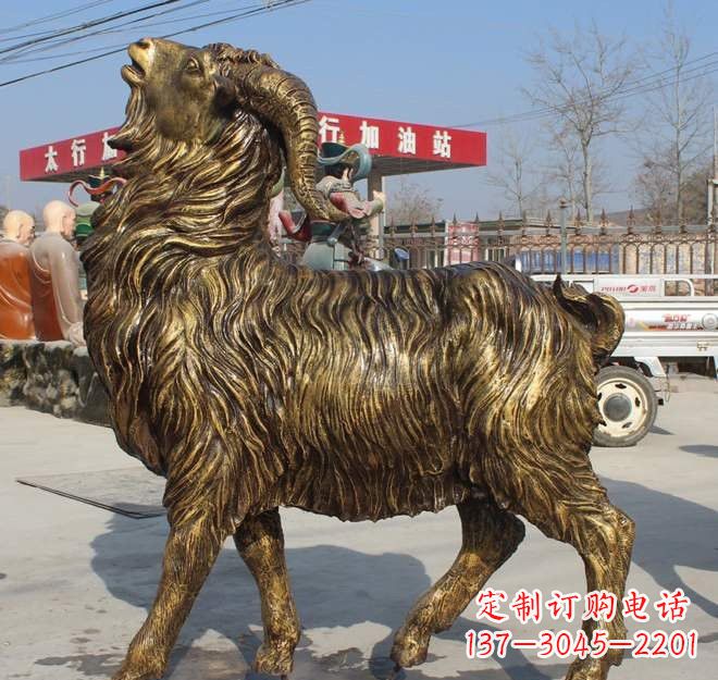 漳州玻璃钢山羊雕塑——让艺术之美绽放