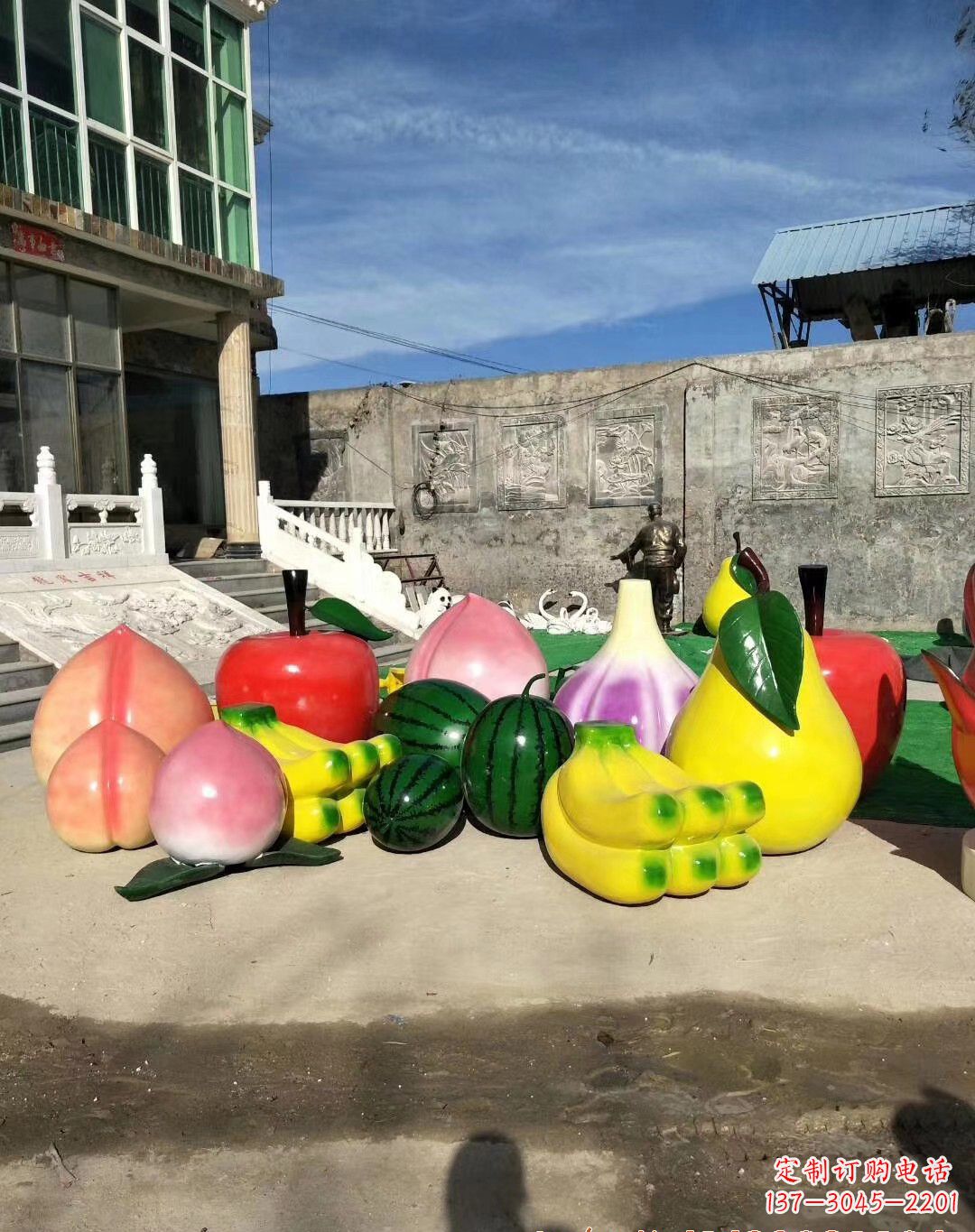 漳州玻璃钢水果雕塑一种别致的艺术