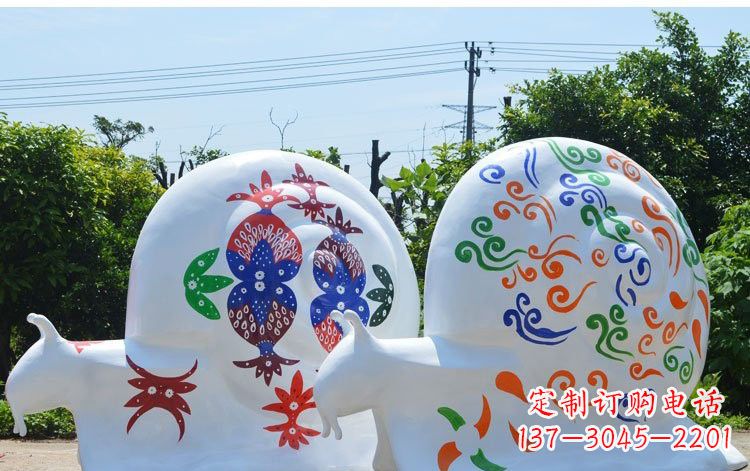 漳州玻璃钢蜗牛一种精美的雕塑