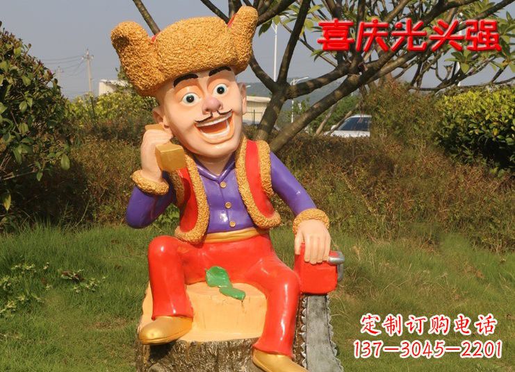 漳州玻璃钢熊大熊二光头强