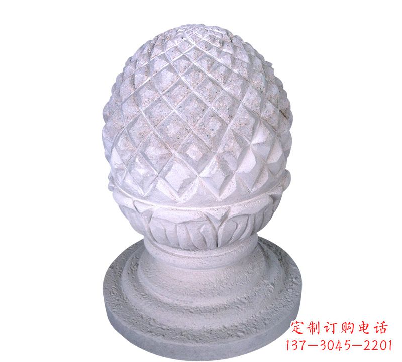 漳州菠萝雕塑艺术性的挡车路障