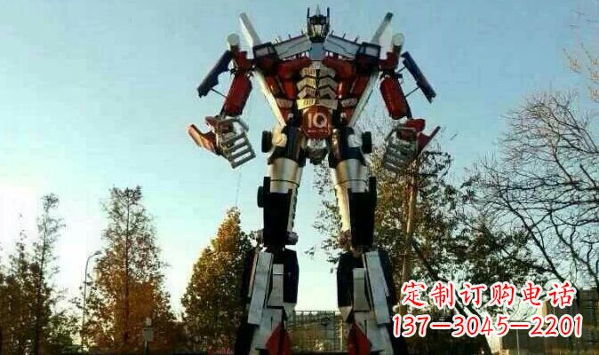 漳州不锈钢变形金刚卡通雕塑