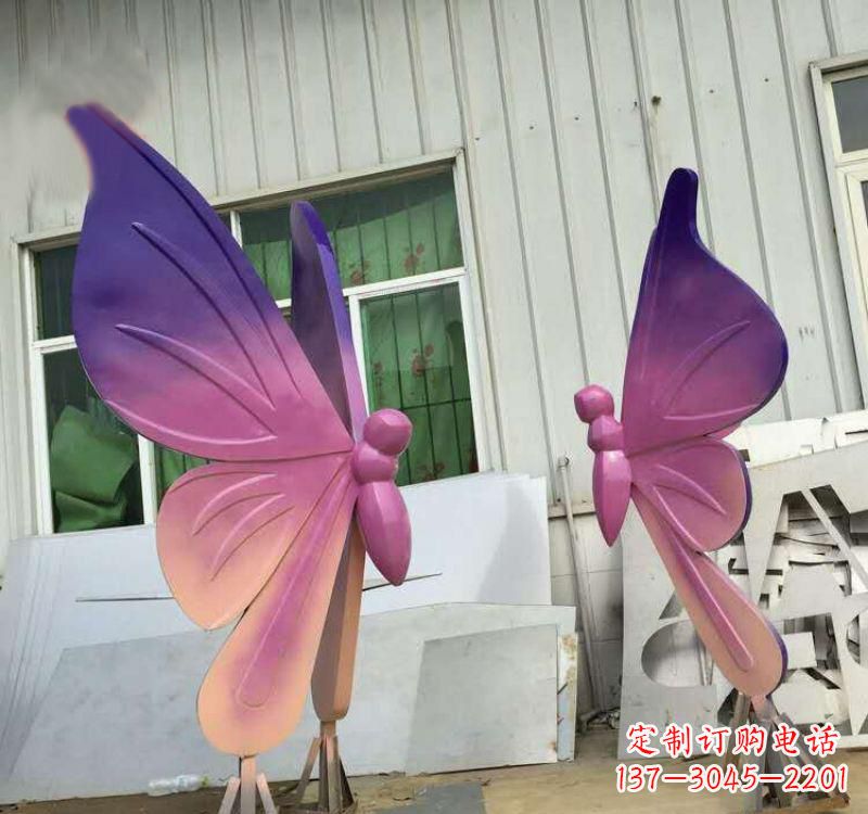 漳州不锈钢彩色蝴蝶雕塑