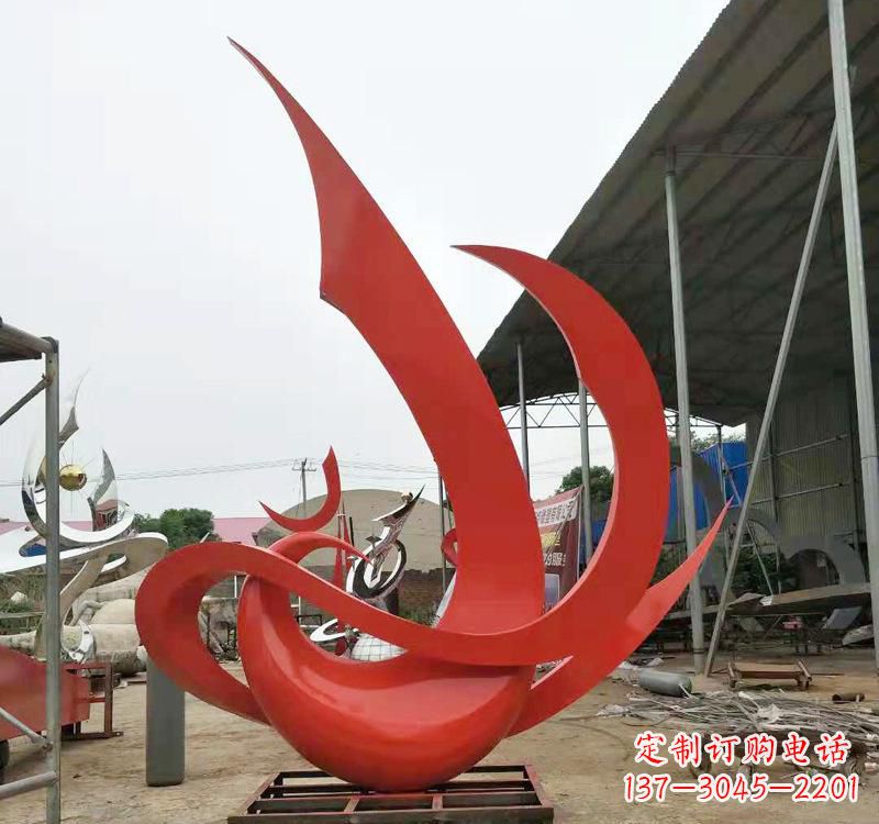漳州不锈钢彩色凤凰雕塑2