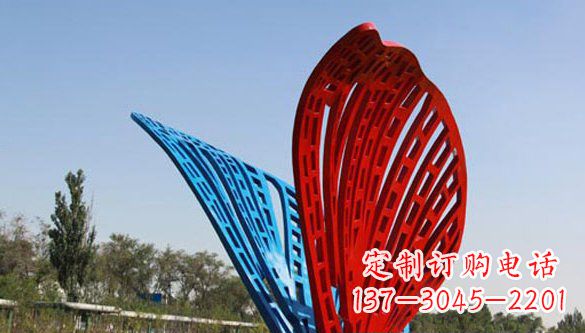 漳州不锈钢蝴蝶雕塑美丽的实物表达