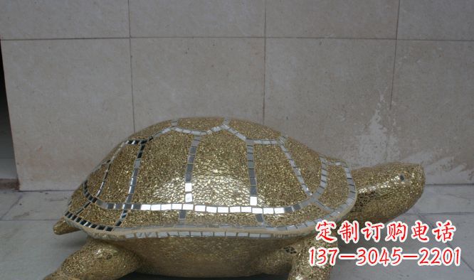 漳州不锈钢彩银乌龟公园景观雕塑艺术与自然的完美融合