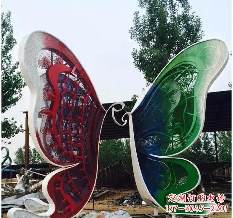 漳州不锈钢城市彩色蝴蝶雕塑