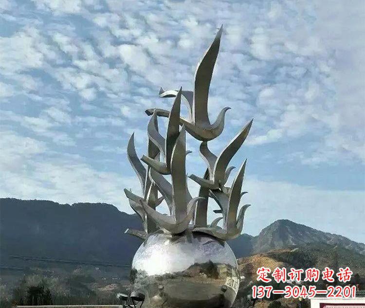 漳州不锈钢地球雕塑为和平呼唤