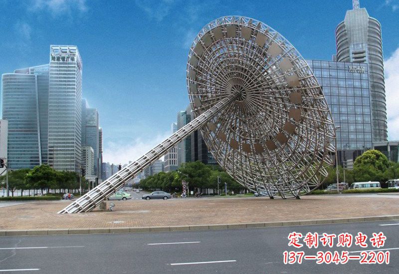 漳州不锈钢城市日晷雕塑——缔造城市新景观