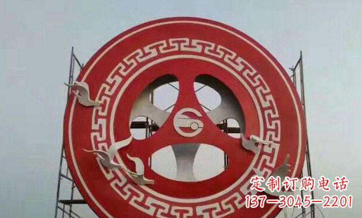 漳州不锈钢齿轮雕塑象征着时代进步