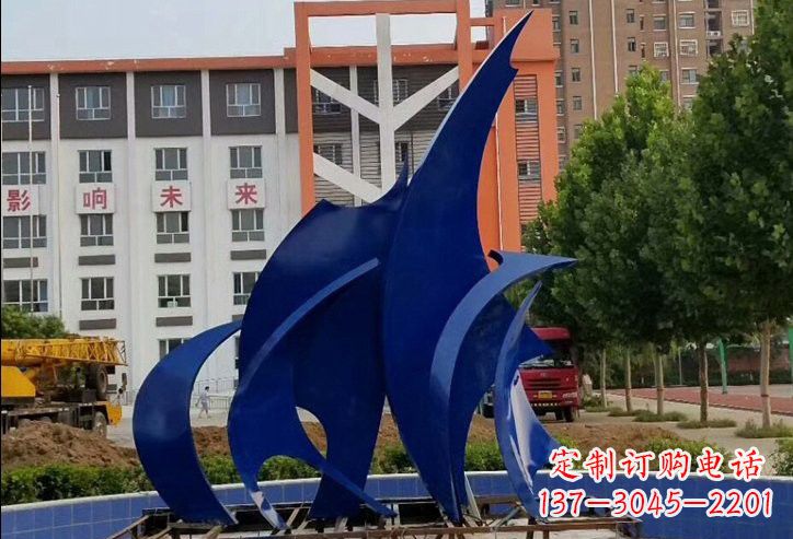 漳州不锈钢船帆雕塑象征着自由和希望