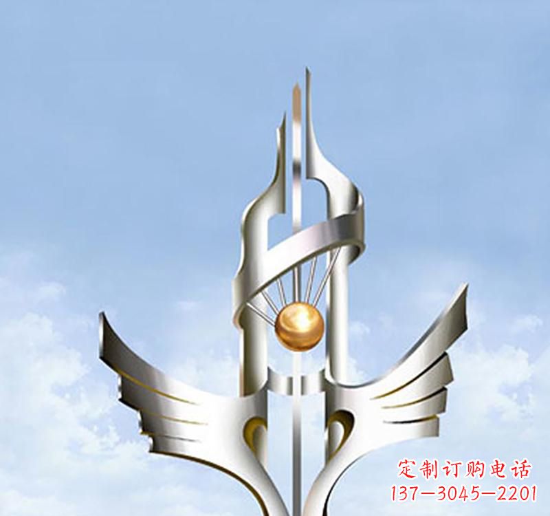 漳州以不锈钢为材料的翅膀雕塑