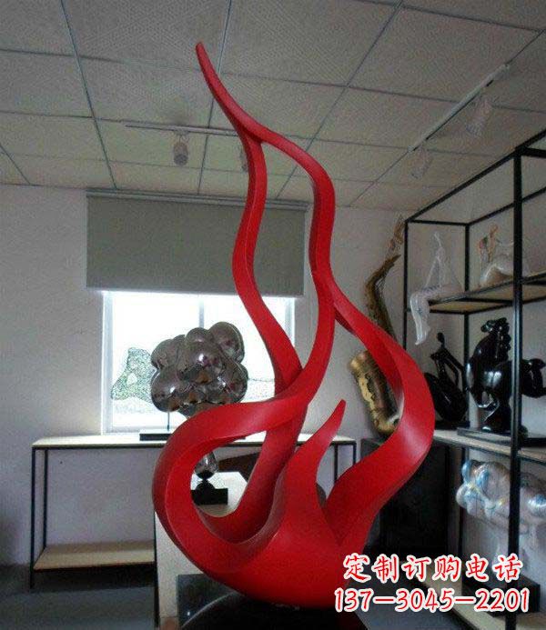 漳州精致不锈钢火苗雕塑