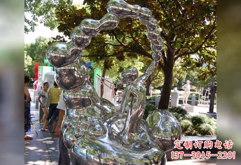 漳州精美不锈钢儿童雕塑