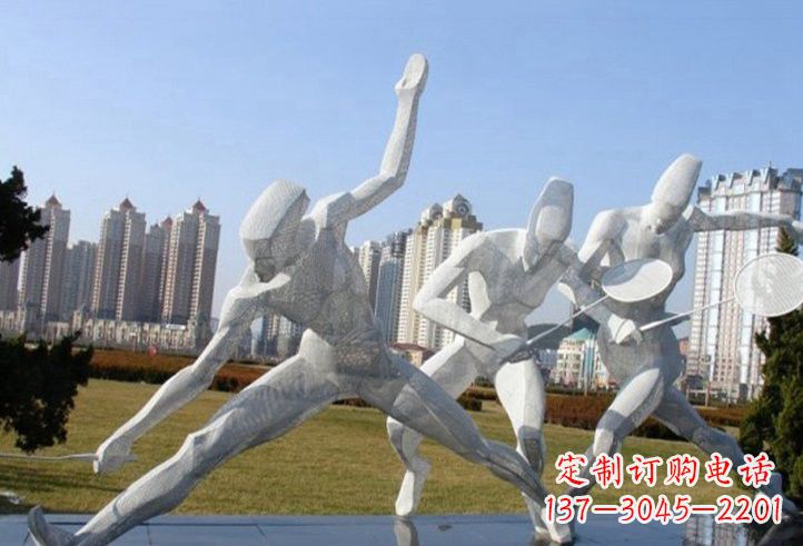 漳州精致不锈钢羽毛球雕塑