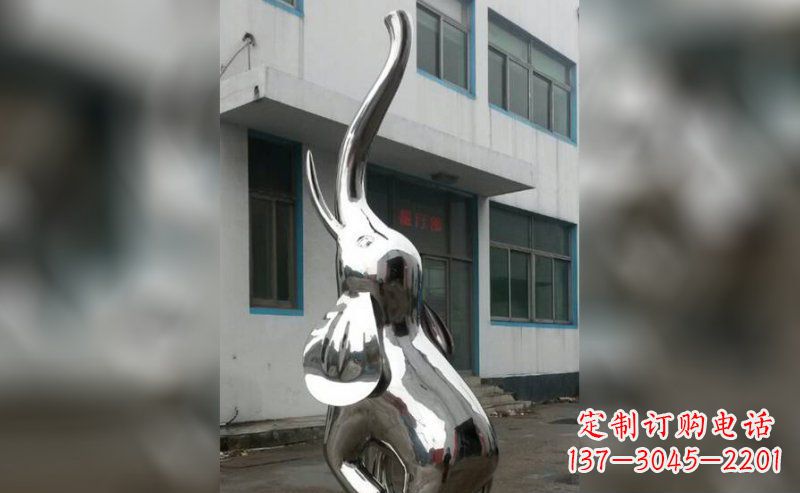 漳州不锈钢抽象大象雕塑