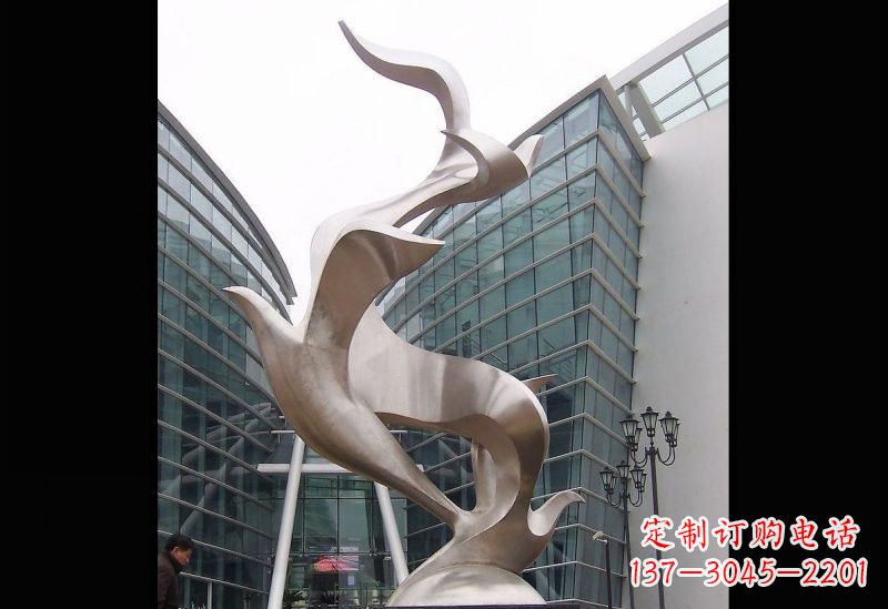 漳州不锈钢抽象大雁雕塑