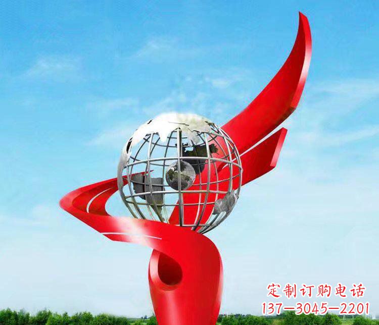 漳州不锈钢地球雕塑精美的艺术品