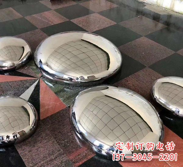 漳州精致的不锈钢鹅卵石雕塑