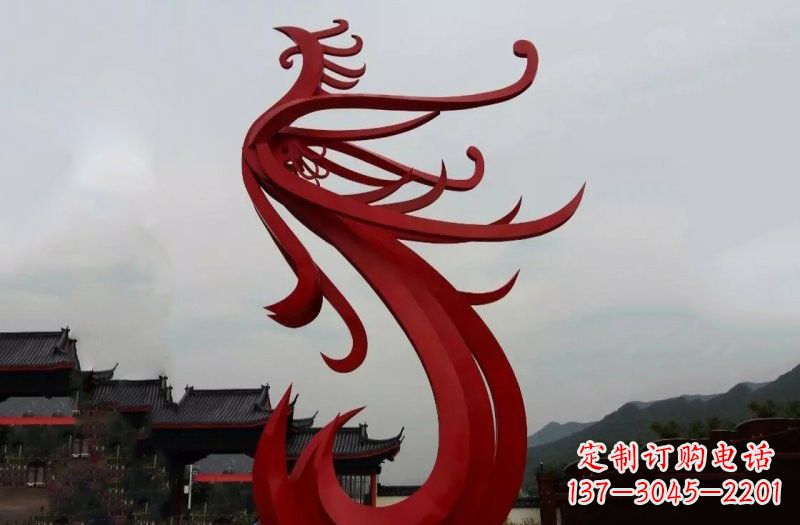 漳州精美不锈钢凤凰雕塑