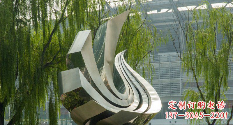 漳州不锈钢凤凰雕塑美丽的象征