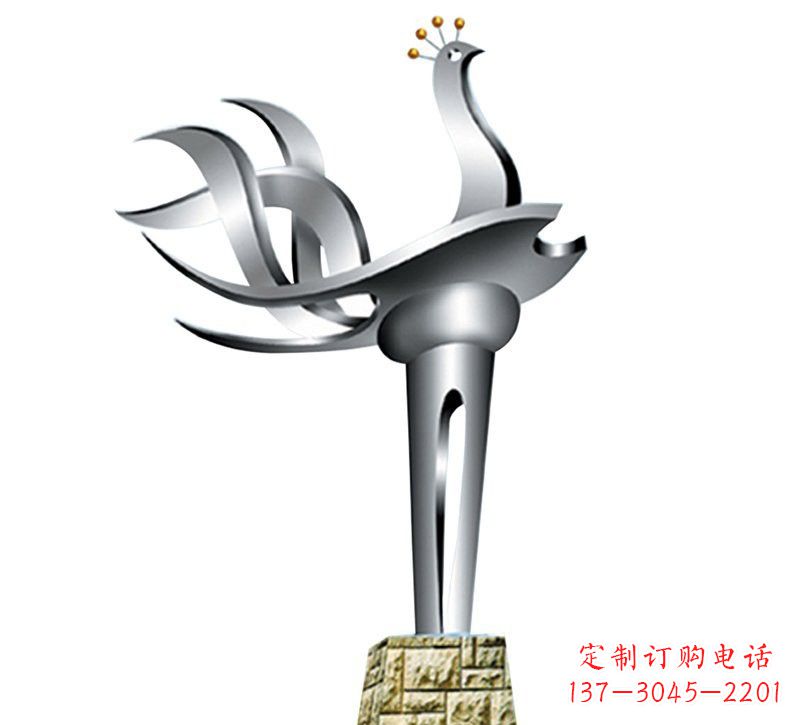 漳州不锈钢凤凰雕塑——精致的艺术之作