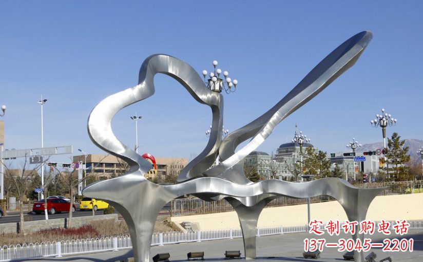 漳州不锈钢抽象钢琴广场雕塑