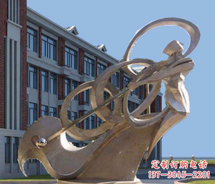 漳州不锈钢制作的高尔夫球人物雕塑