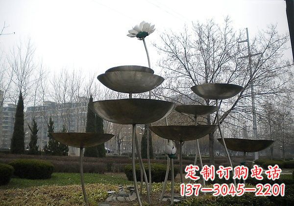 漳州不锈钢荷花雕塑浪漫与优雅的融合
