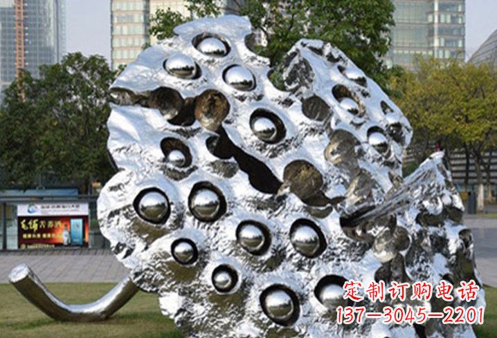 漳州不锈钢抽象莲蓬雕塑