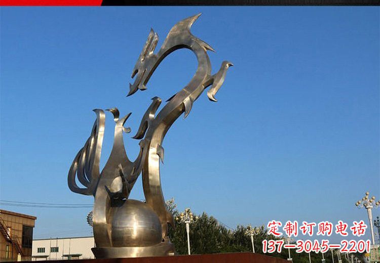 漳州不锈钢龙凤雕塑艺术精美的精品