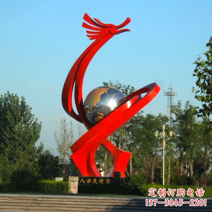漳州不锈钢创意龙形景观雕塑——点缀城市园林公园广场