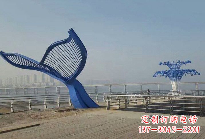 漳州不锈钢鲸鱼雕塑
